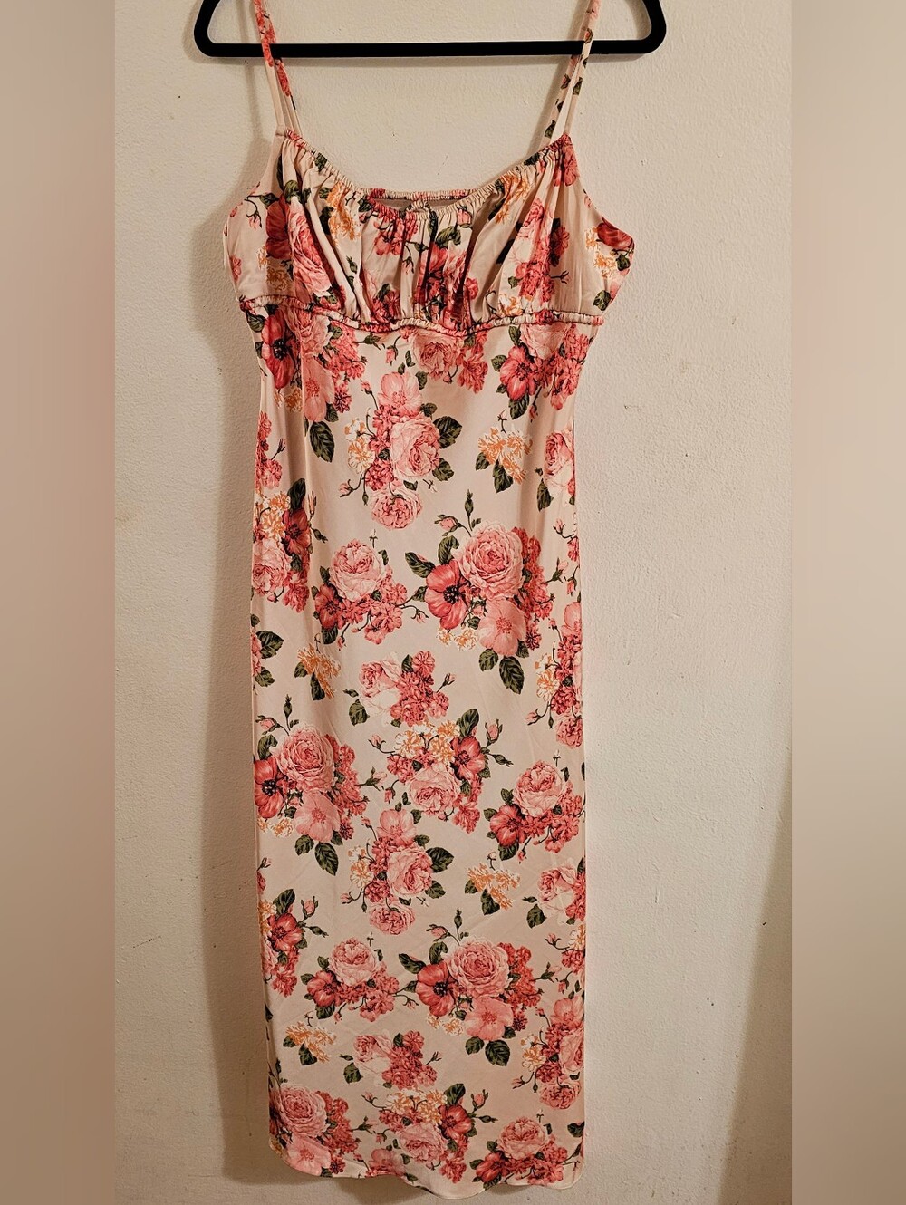 Alex & Sophia - Floral Spaghetti-Strap Midi Dress - Pink Floral